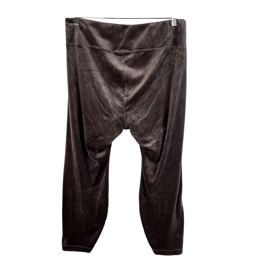 Pure Jill Velour Pants XL Petite Brown Elastic Waist Pull On Stretch (E698) - Picture 3 of 6